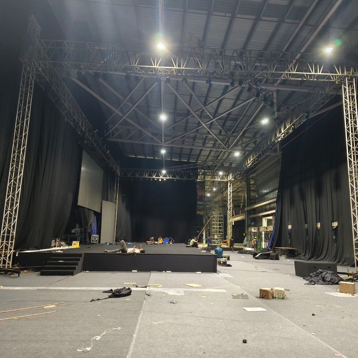 Black Cloth Partition Rental (40ft Height)