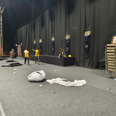 Black Cloth Partition Rental (40ft Height)