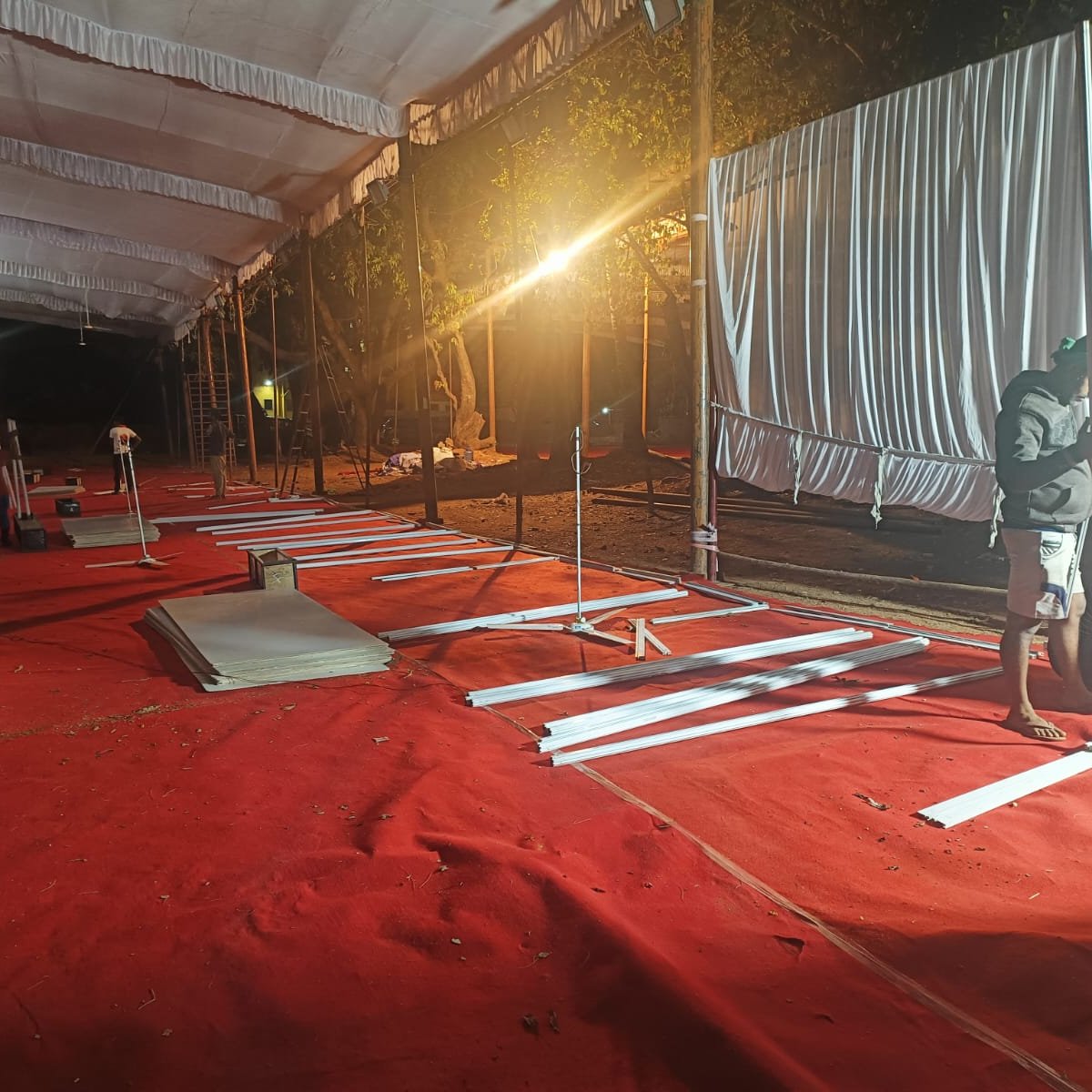 Waterproof Iron Shed Mandap Rental