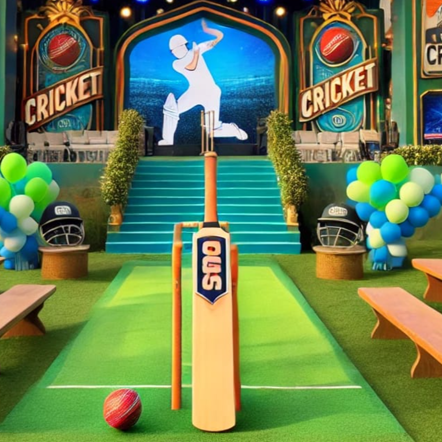 Cricket Themed Event Setup