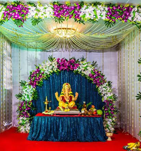 Shri Ganesh Ji Sthapana Decoration