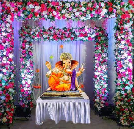 Shri Ganesh Ji Sthapana Decoration