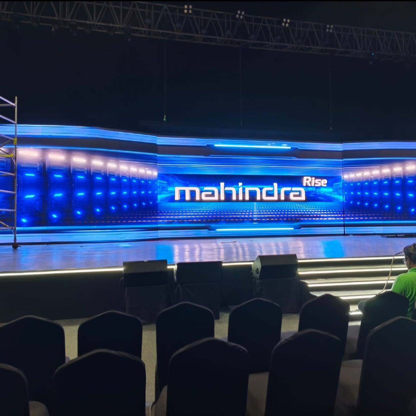 Stage Platform with LED Strip Lighting