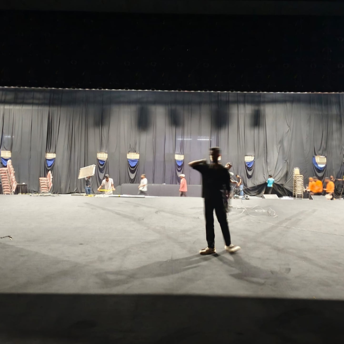 Stage Platform with LED Strip Lighting