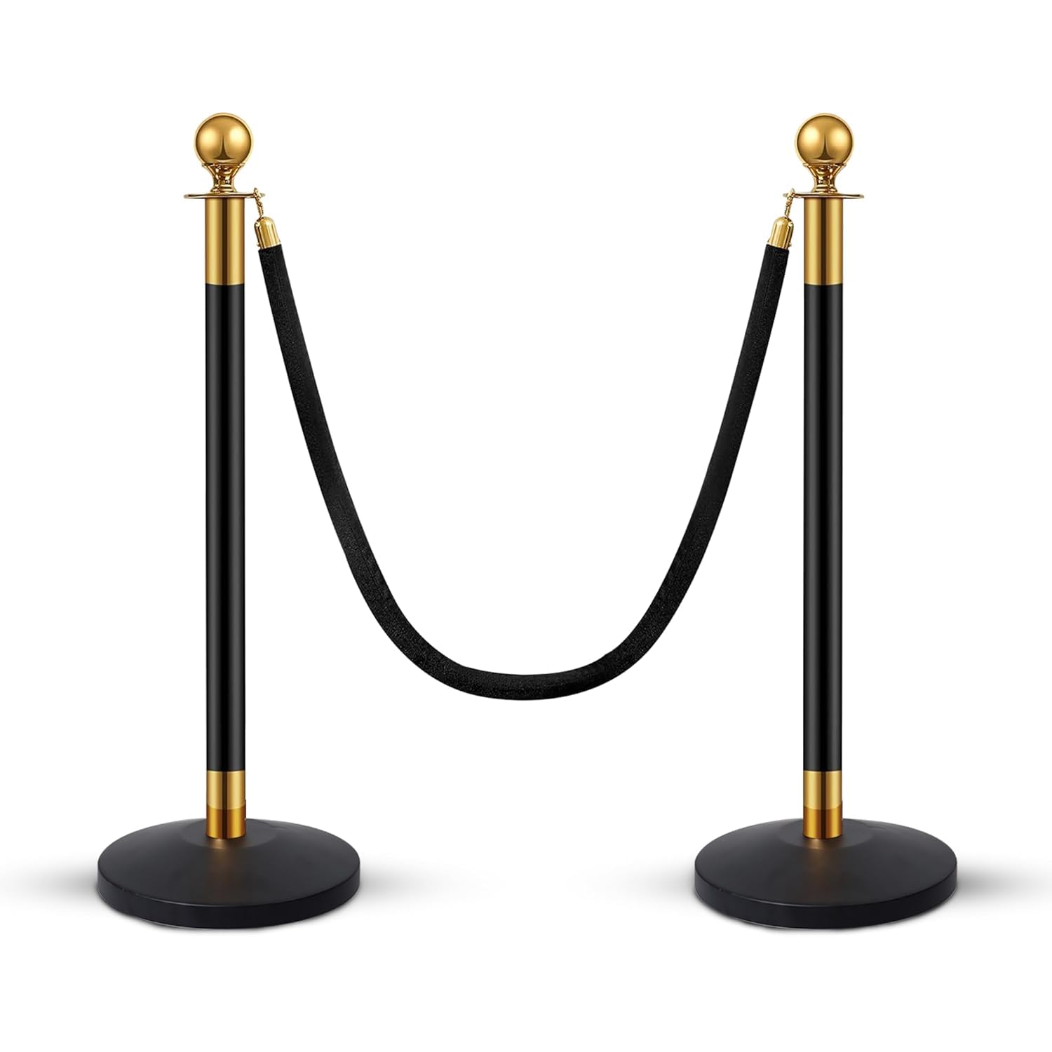 Golden Black Rope Queue Manager