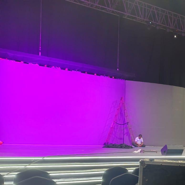 Black Cloth Partition Rental (40ft Height)