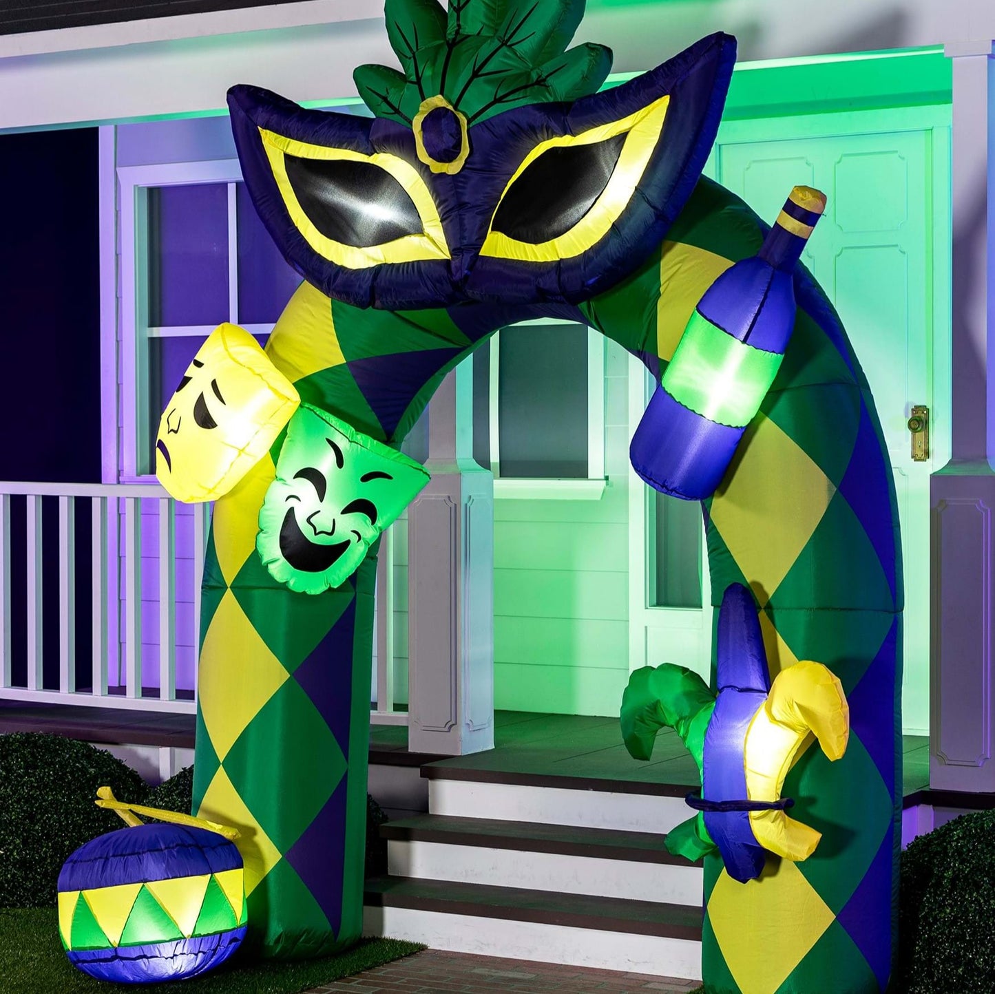 Mardi Gras-Themed Arch