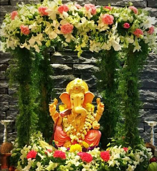 Shri Ganesh Ji Sthapana Decoration