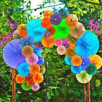 Unique Umbrella Arch