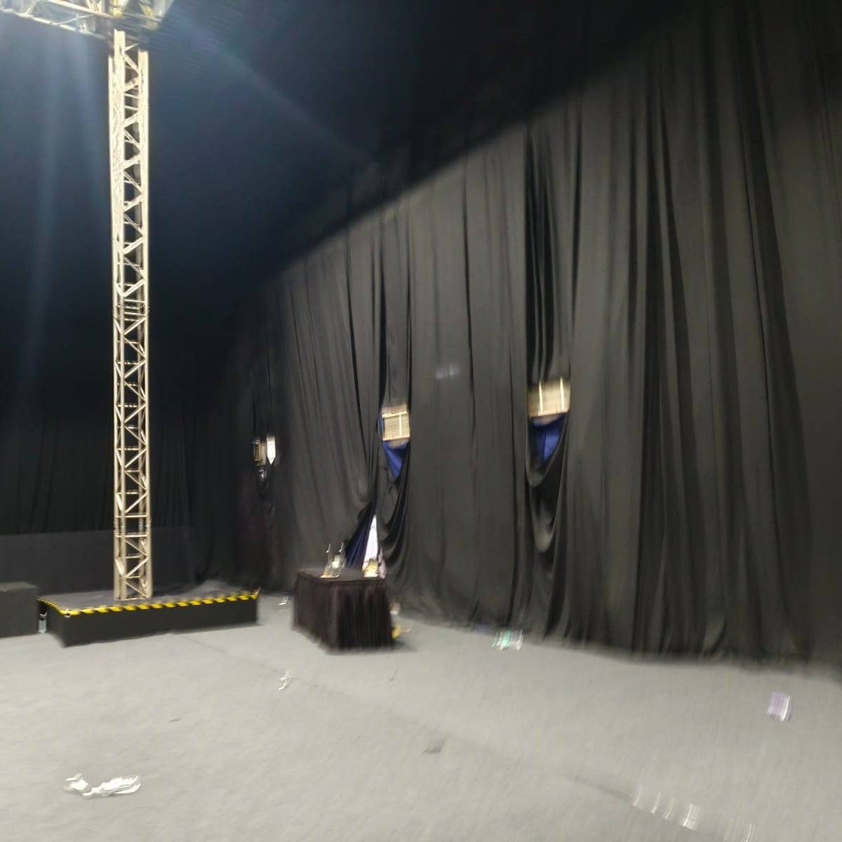 Black Cloth Partition Rental (40ft Height)